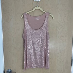 Sequin tank top
